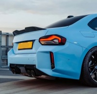 фото thumb №7, Спойлер bmw g42 m2 g87 coupe 2022+ спойлер mp style чёрный блеск