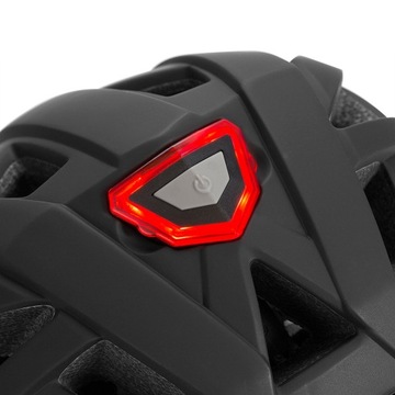 Kask Rowerowy Dziecięcy ze światłem LED S 50-59cm