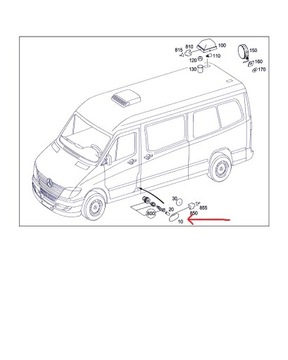 фото thumb №3, Лампа габаритная led mercedes sprinter 06- 9068201456