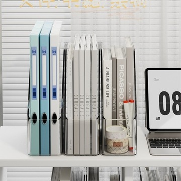 ПРОЗРАЧНАЯ ВЕРТИКАЛЬНАЯ ПОДСТАВКА ДЛЯ ЖУРНАЛА ПРОЗРАЧНАЯ ПОЛКА ДЛЯ КНИГ BIU