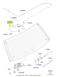 фото thumb №7, Захист - захист шланг, скло задній ford fiesta 01-08 /fusion 01-12 1637494
