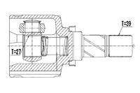 фото thumb №2, Nty шарнир внутренний opel vivaro b 1.6cdti 15- renault traffic iii