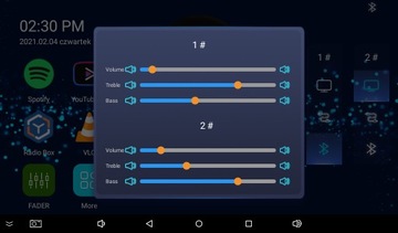 ИНТЕРНЕТ-РАДИО ВСТРАИВАННОГО МОНТАЖА P2 AUDIO С BLUETOOTH SD + 2 ДИНАМИКА 45 Вт