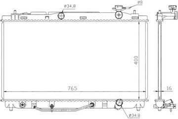 фото thumb №2, Радіаторів двигуна at toyota camry 3.5 vvti 06