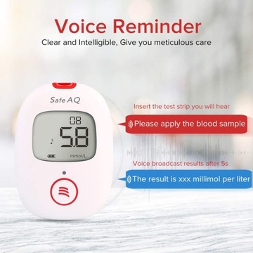 MONITOR CUKRU GLUKOZY WE KRWI SINOCARE CYFROWY