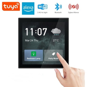 НАСТЕННАЯ ИНТЕЛЛЕКТУАЛЬНАЯ ПАНЕЛЬ УПРАВЛЕНИЯ ZIGBEE WIFI TUYA ALEXA