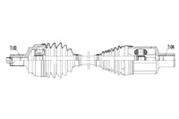 фото thumb №4, Приводной вал mercedes 4matic cls c218 11-17 перед левая a