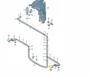 фото thumb №2, Заглушка омывателя audi a6 c6 s-line 4f0955276c