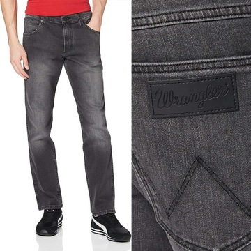 Wrangler TEXAS SLIM W12SHT36Q Серая пыль W38 L32