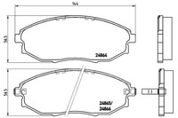 фото thumb №1, Brembo тормозные колодки тормозные chevrolet epica 06- перед