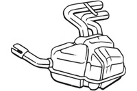 фото thumb №2, Гаситель системы выпускной задняя mini r50 r53 r52 1.6 03.02-11.07 bosal