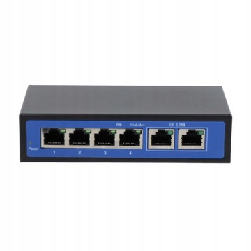6 портов 4POE 2Ultrink-Switch 802.3af/с питанием