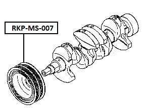 фото thumb №3, Колесо пасове вала mits. eng.4g13/4g15 space star 98-02, colt/lancer cj/c
