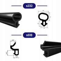 Оконный уплотнитель ПВХ гибкий черный EPDM ALUPLAST S-1559 300mb