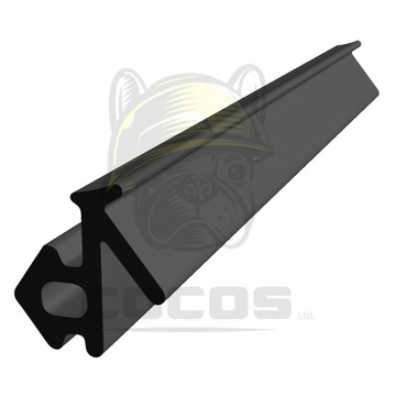 Uszczelka do okien PVC S-834x VEKA CZARNA 1m