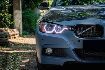 фото thumb №12, Лампи передні фари h7 з ringami led do руху денного bmw f30 чорний