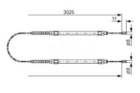 Купити Тягa трос гальма ручного bosch 4745g3 1307963, фото thumb