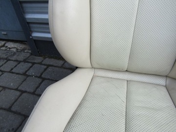 фото thumb №9, 3 mercedes w211 02-06 сидіння праві пасажира європа шкіра кремовий