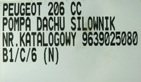 фото thumb №7, Привід насос дах peugeot 206 cc 9639025080