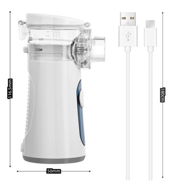 ПОРТАТИВНЫЙ СЕТЧАТЫЙ НЕБУЛАЙЗЕР MISURE MI-MESH, ЧЕХОЛ, USB, БЕСШУМНЫЙ