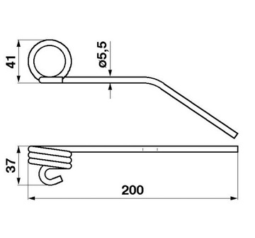 Палец катушки мотоцикла Claas L=200мм 690309