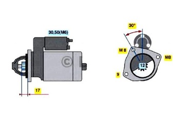 фото thumb №2, Bosch стартер 12v, 1,4kw ford b-max, ecosport