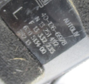 фото thumb №3, Застёжка клипса застёжка ремня ремней зад левый opel zafira c 401266978