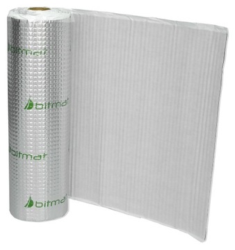ЗВУКОВОЙ КОВрик БУТИЛОВЫЙ Алюминий LIGHT 1м² 2мм вибропоглощающий