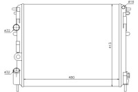 фото thumb №2, Радиатор двигателя nissan kubistar renault clio ii