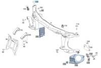фото thumb №12, Отбойник ограничитель капот mercedes w118 w177 w243 w247 оригинальный номер a0019982740