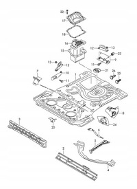 фото thumb №7, Ушко кронштейн пол audi a3 s3 8p 8p0803851k
