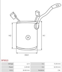 фото thumb №8, Обмотка wzbudzające, стартер as-pl sf5013