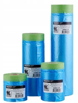 ЗАЩИТНАЯ ПЛЕНКА С ЛЕНТОЙ 1,2 x 25 м 1200 INDASA 806