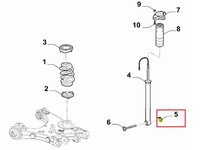 фото thumb №2, Гайка болти амортизатора задня alfa romeo giulia stelvio