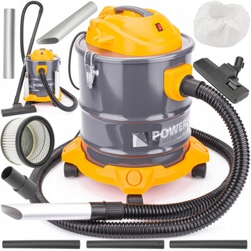 ODKURZACZ KOMINKOWY DO POPIOŁU POWERMAT 2000 W 20 l