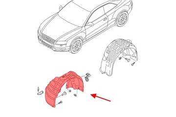 фото thumb №13, Audi a5 b8 cabrio 09-17 подкрылок левая 8t0821171d