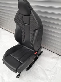 фото thumb №7, Audi a3 s3 8v сиденье пассажира кожа стёганая белая nić з підігрівом