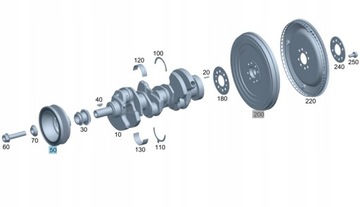 фото thumb №1, Оригінальні колесо пасове вала mercedes-benz om276