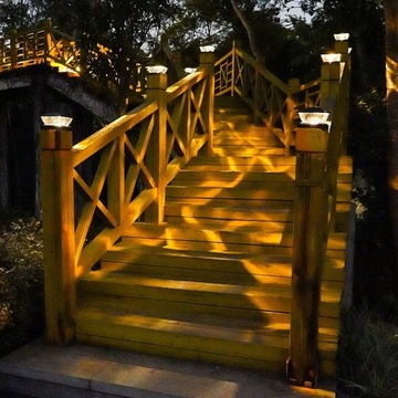 2x LED СОЛНЕЧНАЯ САДОВАЯ ЛАМПА для террасных колонн