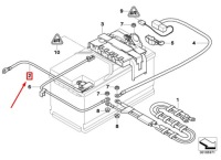 Bmw 1 кабріолет  e88 шланг акумулятор негативний 7616199 61127616199 оригінальний в Україні, фото thumb