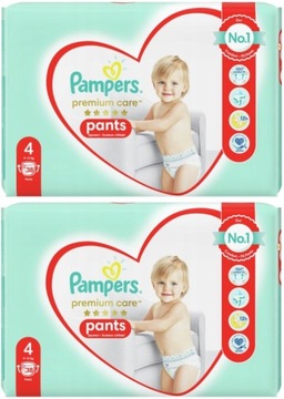 PAMPERS PREMIUM CARE PANTS 4 PIELUCHOMAJTKI 76 SZT