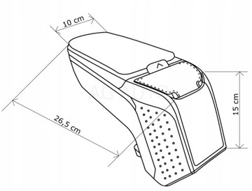 Подлокотник ARM2 Mazda 2, 2007-2014, Bx