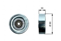 фото thumb №10, Gates ролик направляющая ремень mitsubishi grandis