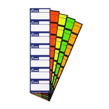 CENÓWKI SAMOPRZYLEPNE CF7 56x33mm 140szt ŻÓŁTE