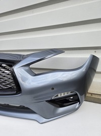 фото thumb №10, Бампер перед передний решётка радиатора противотуманная фара решётка infiniti q50 q 50 lift 2017-