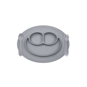 EZPZ Komplet Naczyń Silikonowych Mini Feeding Szar