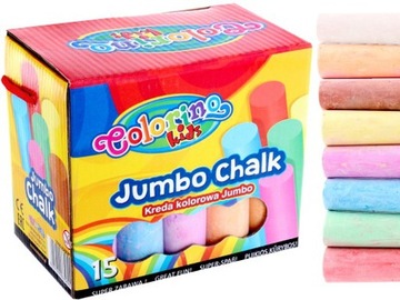 МЕЛ ДОРОЖНЫЙ JUMBO COLORINO 15 ШТ.