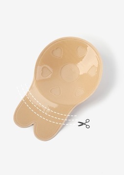 НАКЛАДКИ ДЛЯ ПОДЪЕМА ГРУДИ НА СОСКОВ BUNNY LIFT MASTIVO L/XL БЕЖЕВЫЙ