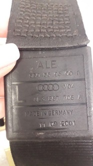 фото thumb №11, Pas безопасности перед audi a3 8l 1996-2003 8l3857706a 8l3857705a