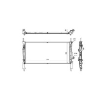 Купити Радіатор води ford transit ford transit 06-14, фото thumb